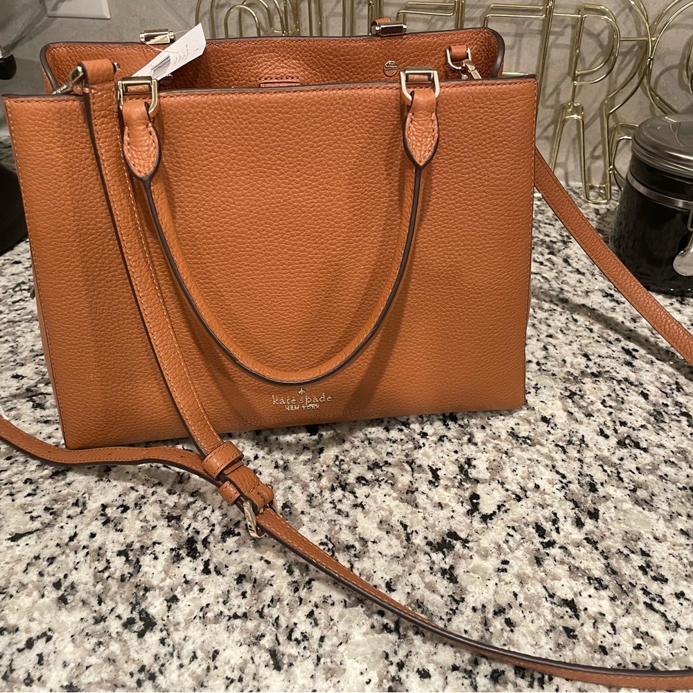 Brand New Kate Spade Satchel - Tan Leather - Picture 1 of 5